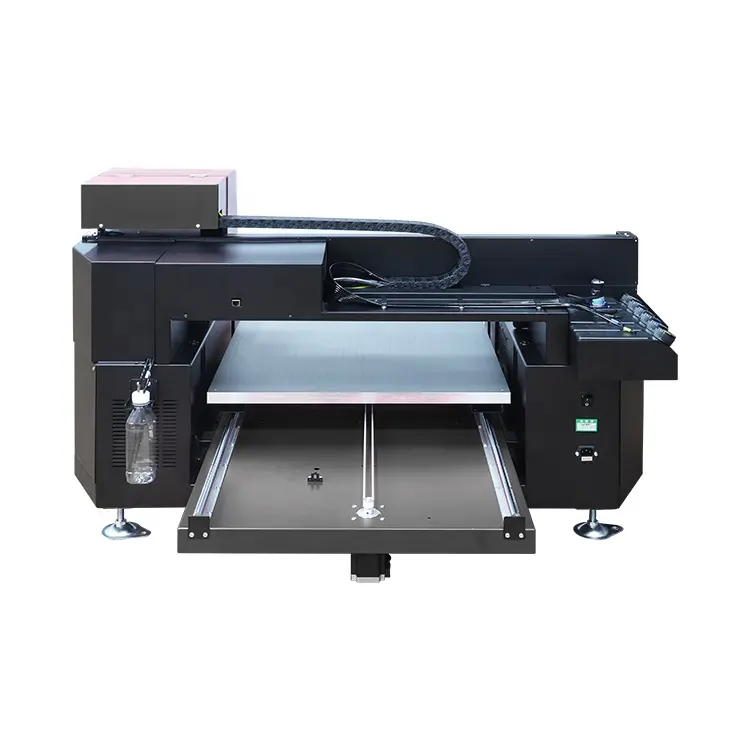 Ukuran A1 6090 Double XP600 Pencetak Iklan Cetak Warna Plastik PVC PE PC Lembar Akrilik Printer UV