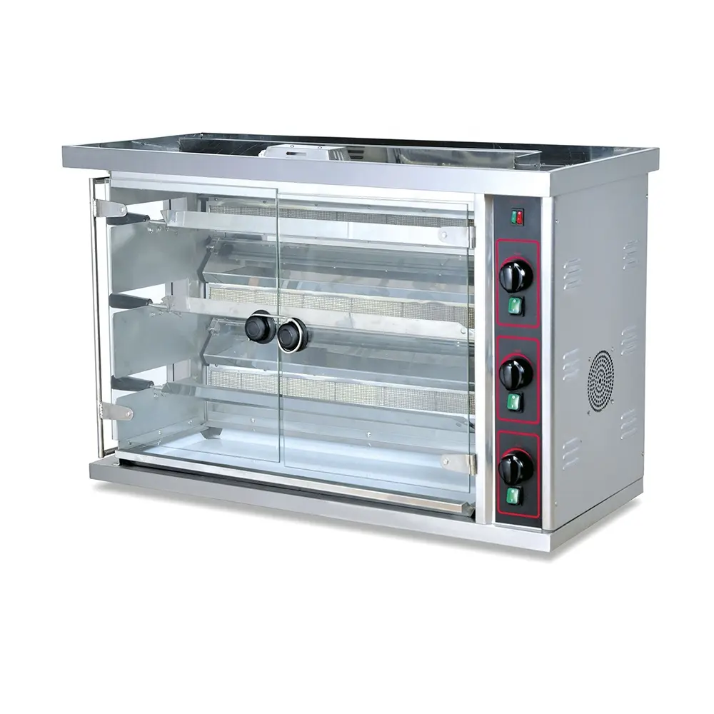 Supertise Rotisserie Grill Para Asar Pollos 3 6 9 Varillas Gas Fumador Comercial Asador De Pollo