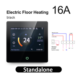 Black Electric Floor Heating