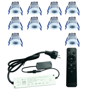 LED埋め込み式スポットライトリモコン照明付き10スポット付き3ワットコンプリートセット - Product Image 3