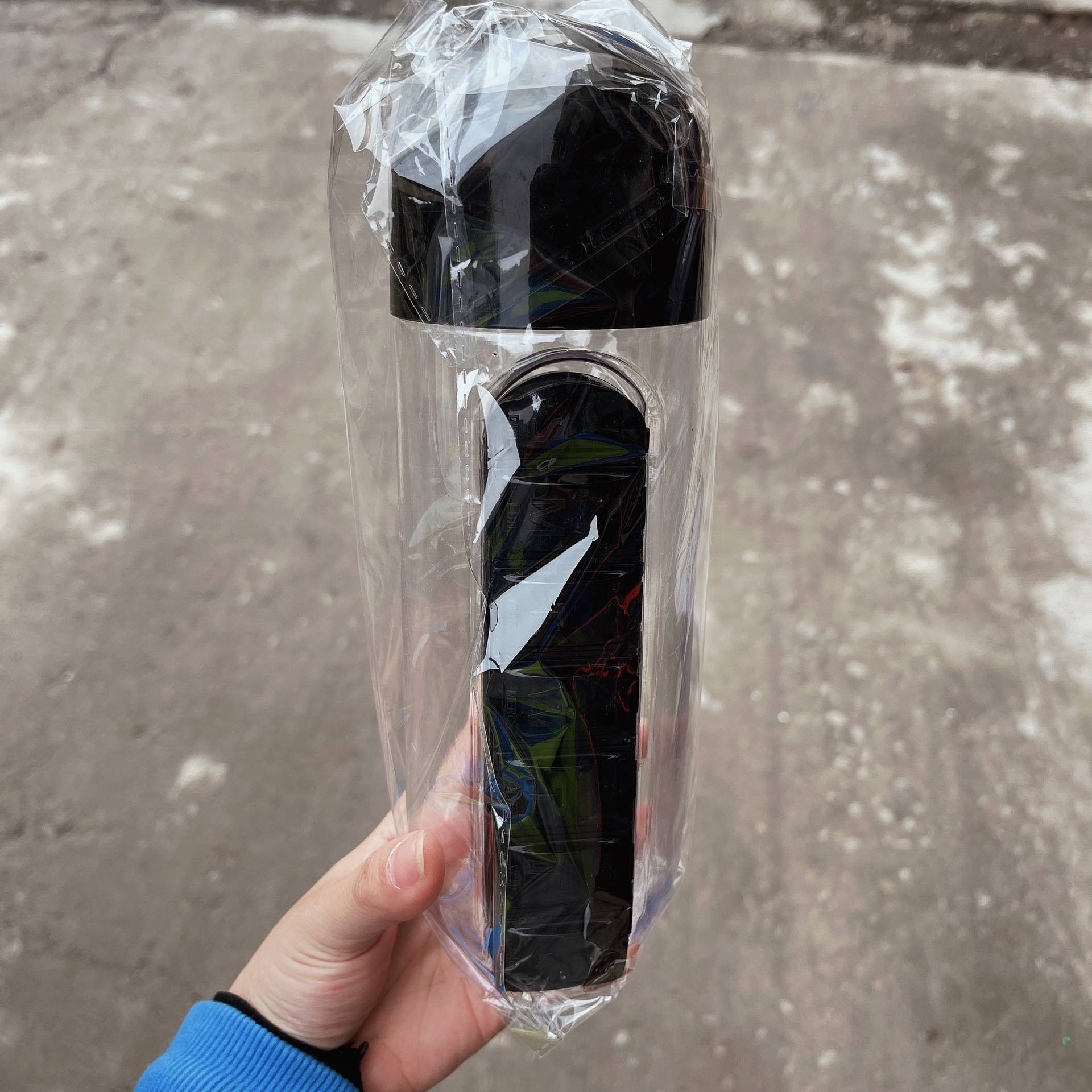 Emballage en sac noir