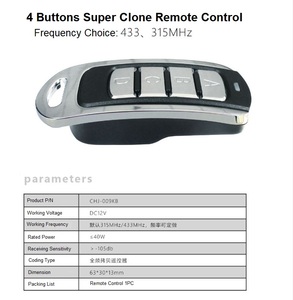 CHJ Puerta de Garaje Multifrecuencia 280 ~ 868Mhz Inalámbrico Universal Impermeable Control Remoto Duplicador de Puerta Rodante 433Mhz Código - Product Image 5