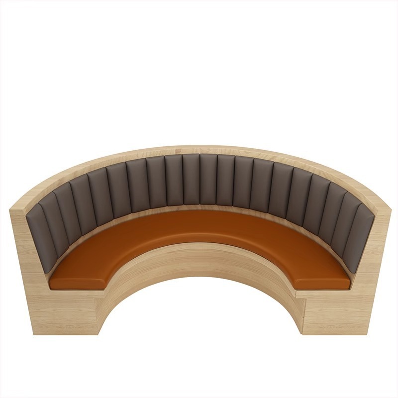 Porta tarjetas con arco semicircular.