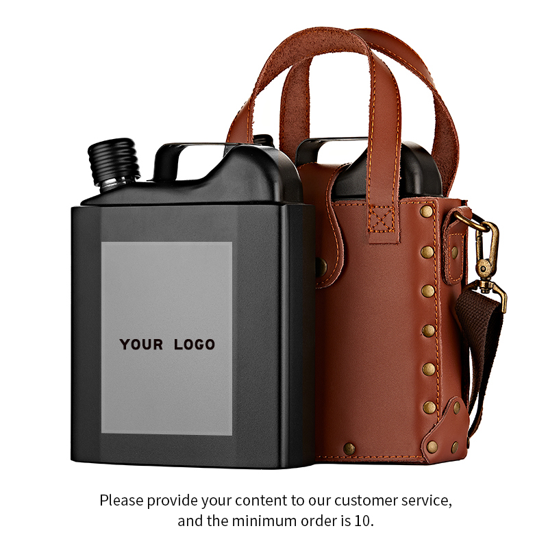 88 oz 316 brown leather case YOUR LOGO
