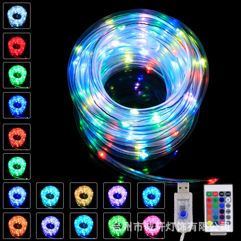 12 M 100 Lámpara USB con control remoto