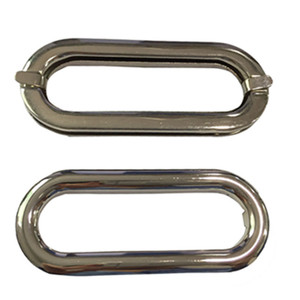 <strong>Big</strong> <strong>Nickel</strong> Metal Grommet Eyelets in Oval Shaped with Self Backing Washers Canvas 75mm Inner Length - Product Image 3