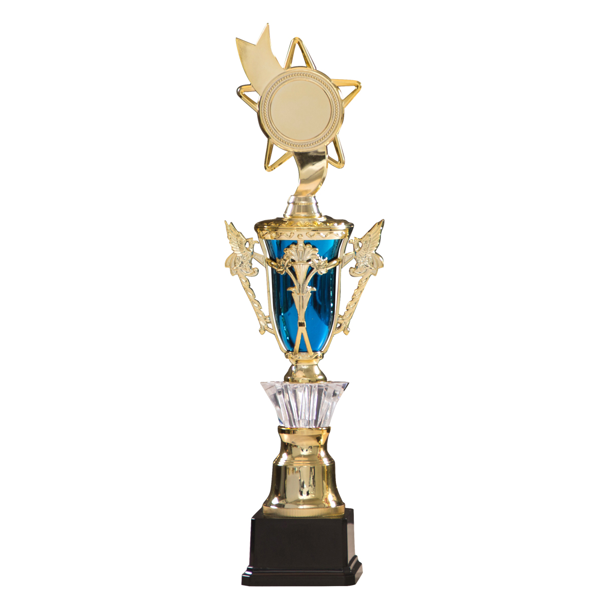 45cm Blue cup on black