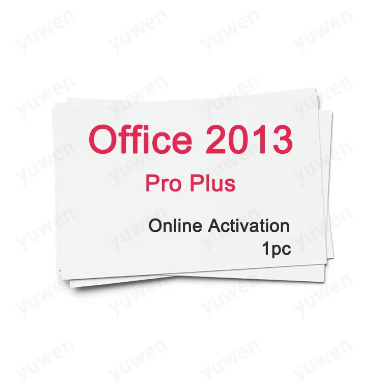 Office Pro Plus para 2013 1PC Llave digital 100% Activación en línea Llave digital 2013