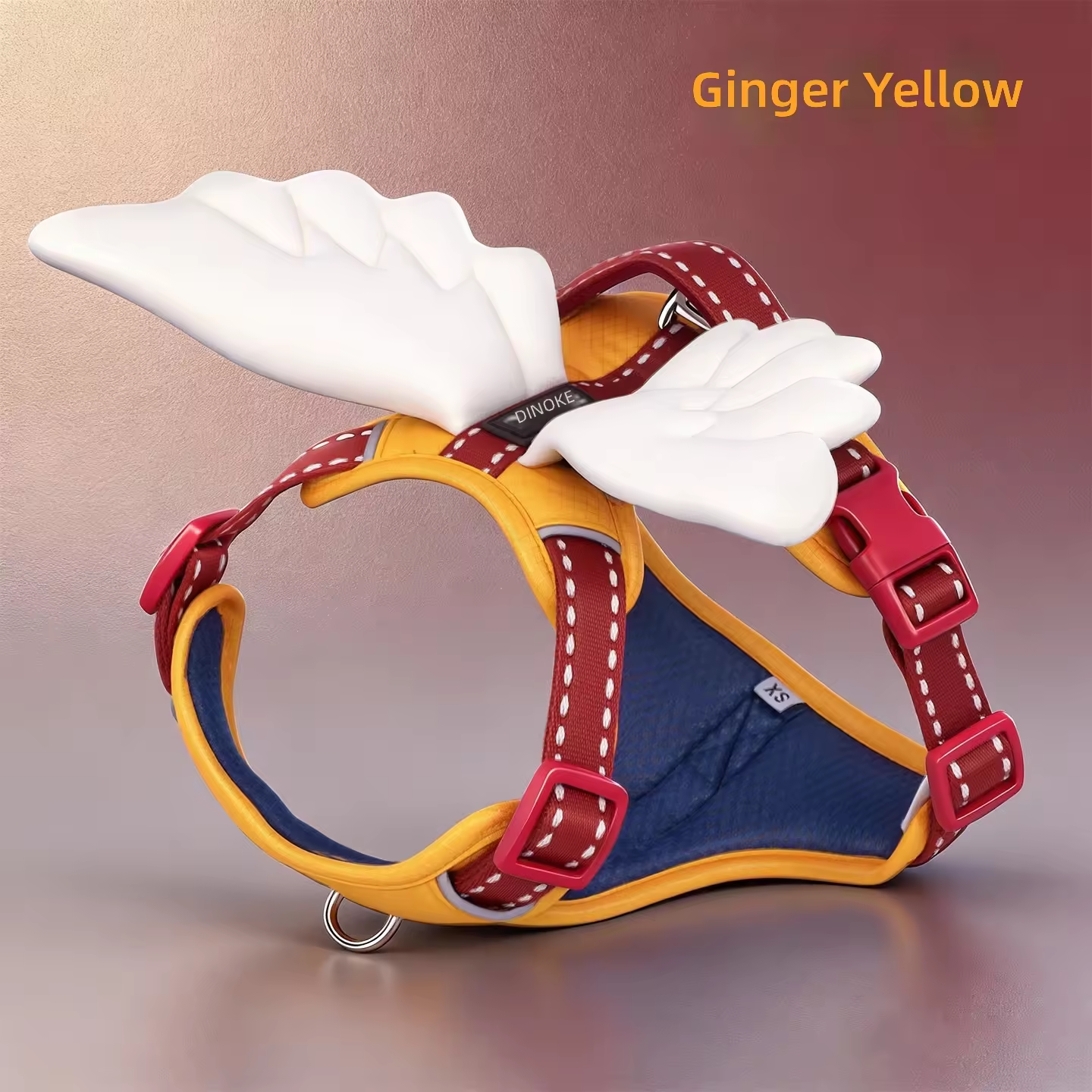 Yellow red with white wing