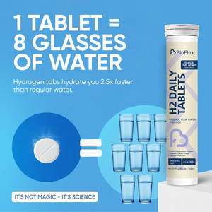 Bioflex OEM nhãn hiệu riêng nhanh chóng hòa tan H2 phân tử Hydrogen nước sủi bọt máy tính bảng hỗ trợ di động năng lượng & chất chống oxy hóa - Product Image 3
