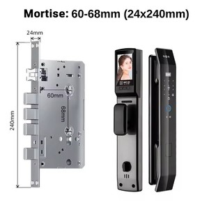 Hot Selling Tuya Security Smart Locks Automatic 3D Face Recognition WiFi <strong>Network</strong> <strong>Connected</strong> Smart Biometric Door Lock - Product Image 6
