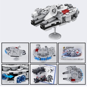 104pcs מיני לבנים No.1915B MOC המילניום פלקון צבאי סדרת מיני בניין בלוק סט ילדי לאסוף להרכיב פלסטיק צעצוע - Product Image 5