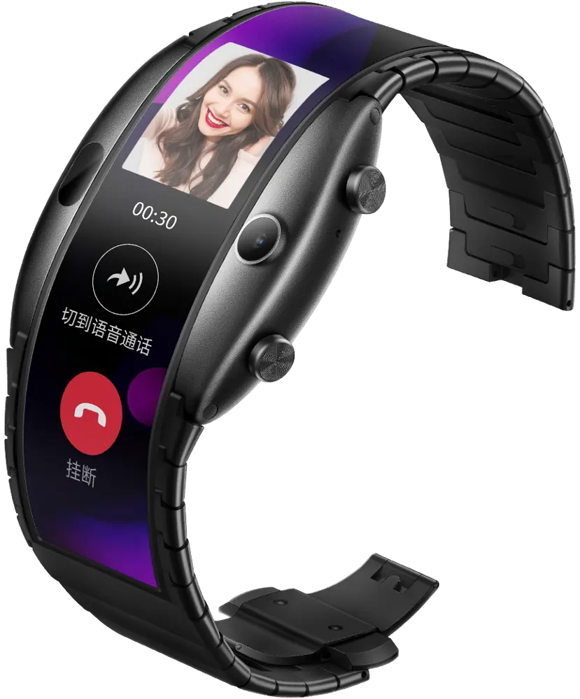 New Nubia ALPHA Watch phone 4.01" foldable flexible display Sports Real-time message reminder calling Mid-air gestures