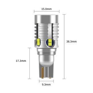 R8 yeni tasarım T15 Led ampul T15-03 yüksek güç 9W 9800lm CSP 2020 * 12SMD araba Led ışık Canbus beyaz sarı araba aydınlatma sistemi - Product Image 5
