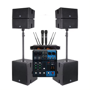 Precio al por mayor del fabricante conjunto de altavoces con conjunto de altavoces de matriz amplificadora sistema line array Set - Product Image 1