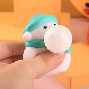 Sevimli darbe tükürükler kabarcıklar sıkmak oyuncaklar moda karikatür dinozorlar ördekler noel ren geyiği stres giderici oyuncak noel eğlenceli hediye - Product Image 4