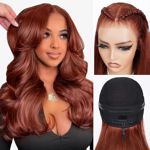Reddish brown wig