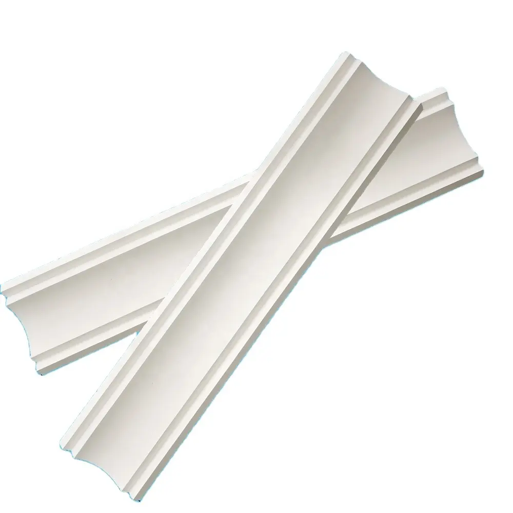Cornisa de techo de fgypsum, refuerzo de fibra de vidrio para decoración del hogar