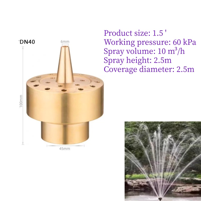 Colonne florale avec filetage femelle de 1,5 pouce