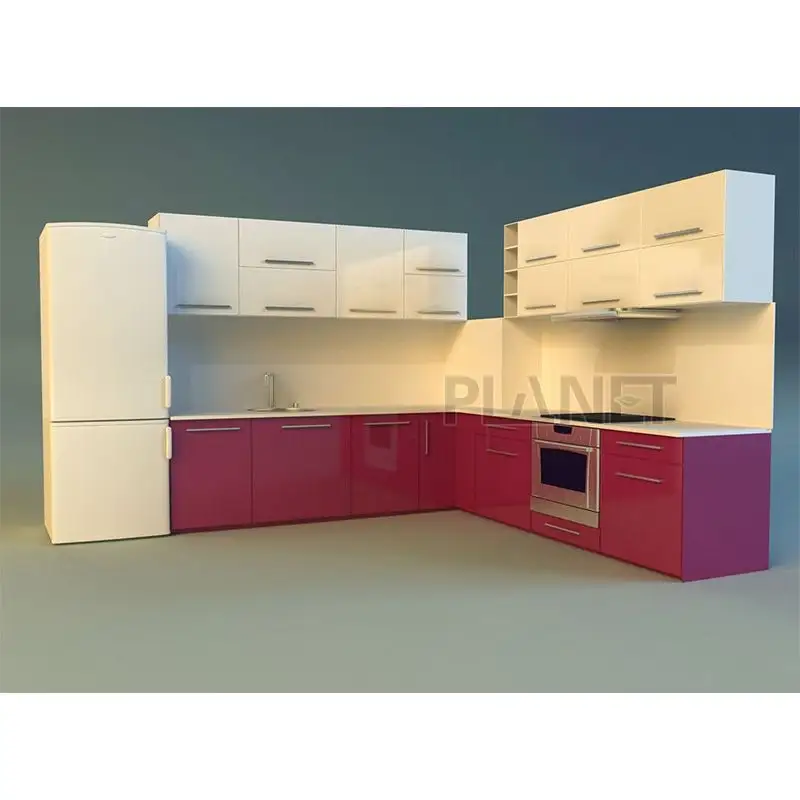 2024 nuevo hogar cocina completa diseño CAD diseño 3D paquete plano laca fabricante de gabinetes de cocina automáticos