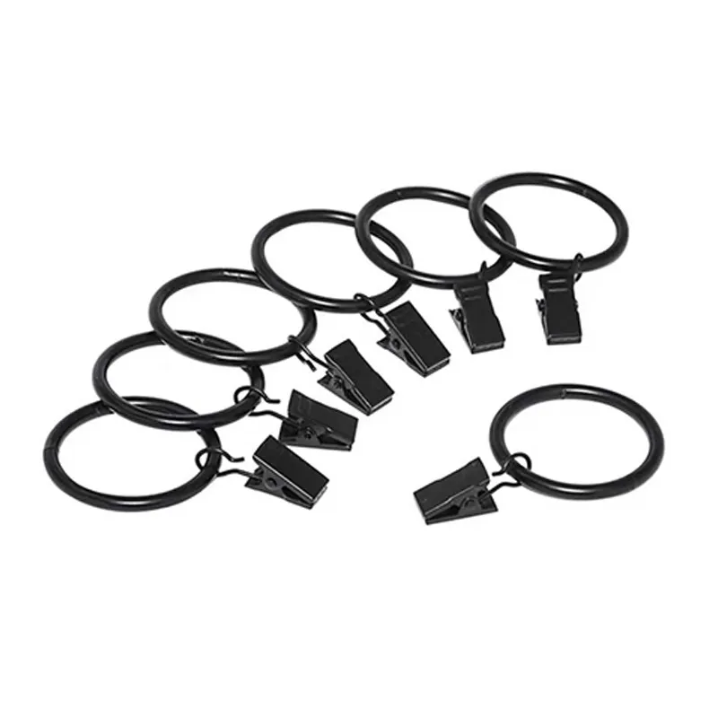 35mm decorative Oil Rubbed Bronze Drapery Rings Curtain Clips with Rings