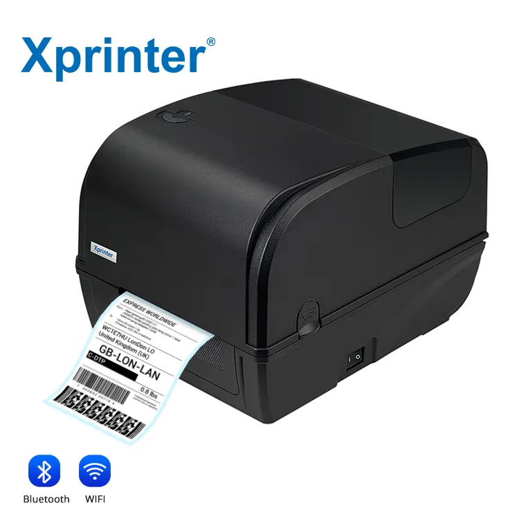 Xprinter XP-TT426B 4 inç masaüstü doğrudan termal Transfer yazıcı etiket şerit barkod yazıcı