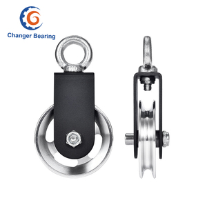 OD 88mm 105mm tập thể dục cáp ròng rọc ròng rọc bánh xe hợp kim nhôm Trọng lượng nâng ròng rọc với treo dây đai - Product Image 2