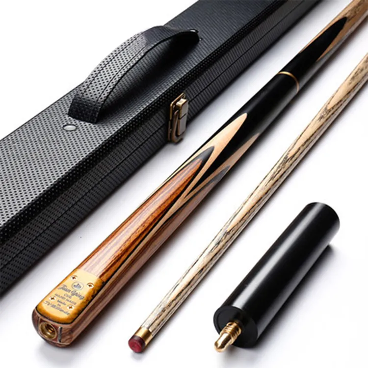 Factory Custom Logo Carbon Billiard Snooker Cue 3/4 Jointed Woods Snooker Cue Stick