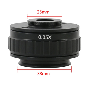 <strong>C</strong> <strong>Mount</strong> Adapters Lens 0.35X <strong>CCD</strong> for Trinocular Stereo Microscope Camera 38MM Interface Increased Field of Vision - Product Image 3