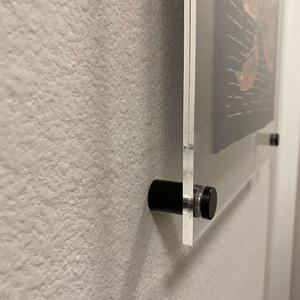 Tùy chỉnh nổi rõ ràng góc standoff logo công ty tùy chỉnh kích thước có sẵn Acrylic khung thẳng cho hình ảnh bằng tốt nghiệp nghệ thuật - Product Image 2