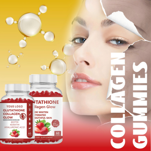 Anti-Aging-Kollagen peptid ergänzung, aufhellende und aufhellende Haut, Glutathion-Gummi kollagen, <span class=keywords><strong>L</strong></span>-Glutathion-Gummis - Product Image 5