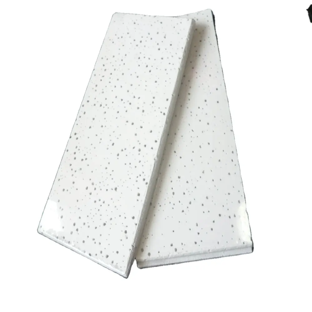 Dalle de plafond acoustique en fibre minérale 12mm/14mm/15mm