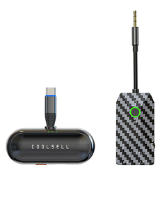 2.4G无线USB C发射器和接收器，用于直播和音乐录制，无线音频接口电话 - Product Image 1