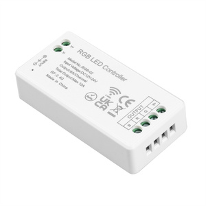 RGB LED контроллер 12A 3 канала диммер с 2,4G радиочастотный беспроводной полный сенсорный пульт дистанционного управления для PWM цвет COB DC 12V 24V - Product Image 4