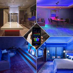 WS2811 RGBIC LED-Streifen-Kit Blue Tooth Smart Control Musik synchron isation Farb segment 5M 10M Wasserdichtes flexibles Band RGB-Streifen leuchten - Product Image 4