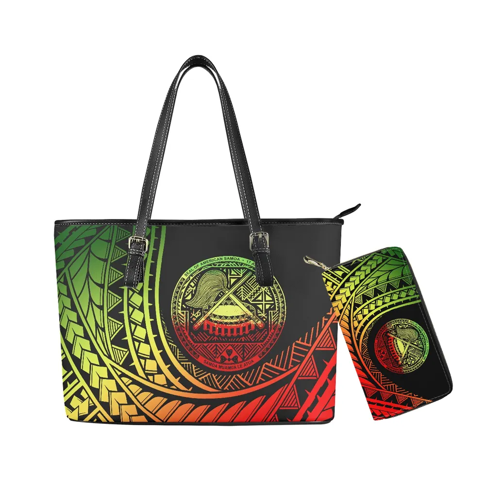Роскошные кошельки и сумочки POD, Дизайнерские Сумочки в самоанском стиле с индивидуальным рисунком для известных женщин, сумки-тоут