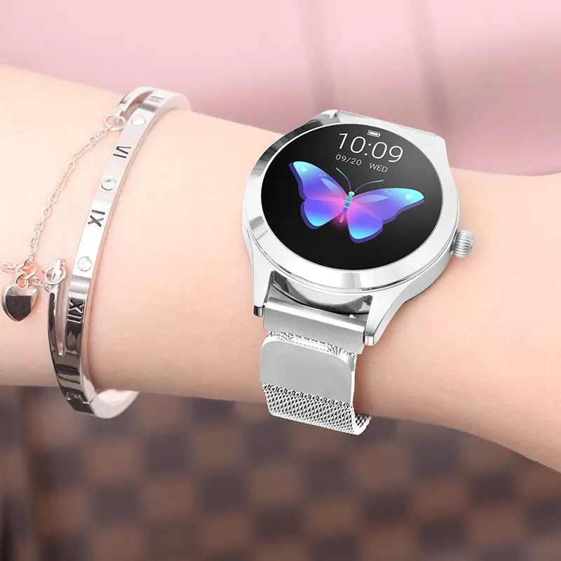 2021 calda Full Touch schermo rotondo donna Smart Watch con frequenza cardiaca Ecg Smart Watch