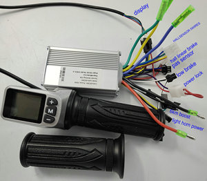 <span class=keywords><strong>Display</strong></span> <span class=keywords><strong>LCD</strong></span> muslimex 124DX con acceleratore + <span class=keywords><strong>Controller</strong></span> motore BLDC 250w350w6MOSFE per Scooter elettrico SKATEBOARD parte bici pieghevole