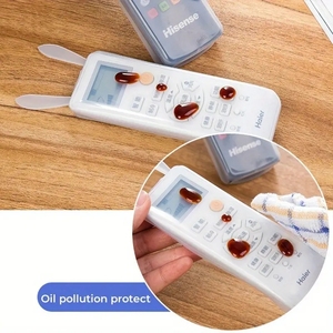 Custodia protettiva antipolvere in Silicone per orecchio di coniglio trasparente per telecomando TV - Product Image 5