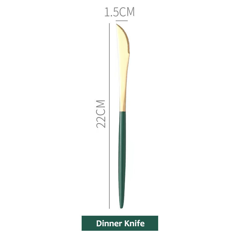 Couteau de table vert