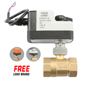 2线开关型12V 24V 220电动控制执行器，带DN15 DN20 DN25 DN32 DN40 DN50电动黄铜不锈钢阀 - Product Image 1