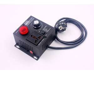 SCR ตัวควบคุมแรงดันไฟฟ้าอิเล็กทรอนิกส์,ปลั๊ก EU AC 220V 4000W ควบคุมความเร็วพัดลมมอเตอร์อุณหภูมิปรับได้เครื่องมือไฟฟ้าแบบหรี่ไฟได้ - Product Image 2