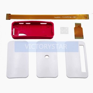 <strong>Raspberry</strong> <strong>Pi</strong> <strong>ZERO</strong> W Original Case Beautiful Dustproof Red and White Compatible SetTwo CameProduct List 1 ABS shell x 1 set inclu - Product Image 2