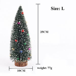 ミニクリスマスツリー卓上装飾品プラスチック鉄粘着ビーズクリスマス装飾クリエイティブ卓上小さなクリスマスツリー - Product Image 4