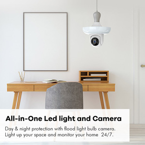WiFi Light Bulb <strong>Security</strong> <strong>Camera</strong> E27 Socket 360&deg;Coverage AI Human Detection <strong>Camera</strong> All-in-One <strong>Led</strong> Light and <strong>Camera</strong> Use for Home - Product Image 2