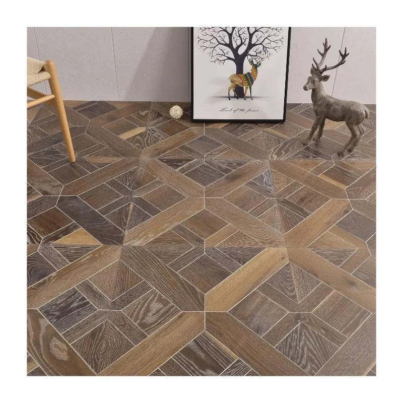 Trang trí nội thất nhà pháp Versailles sồi sàn vuông nhiều lớp rắn gỗ composite sàn gỗ