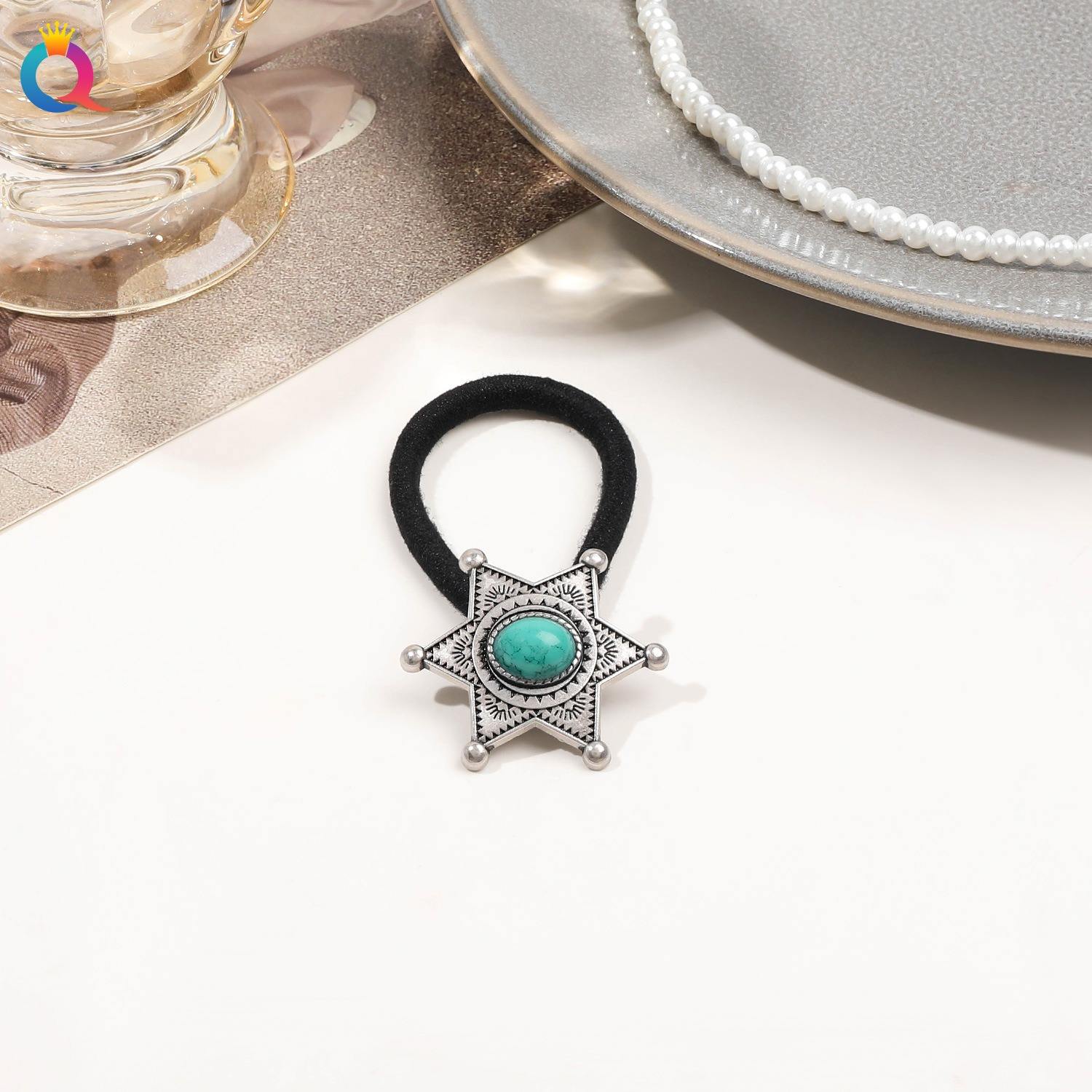 Ancient Silver 3cm Hexagram - 3