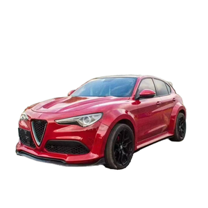<span class=keywords><strong>Alfa</strong></span> Romeo StelvioドライカーボンファイバーボディキットStelvioアップグレードフロントリップホイールアーチディフューザースポイラーサイドスカートフード用