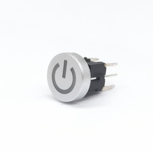 Mini-Taktsc halter Benutzer definierte Tasten kappe 10*10*14MM Größe Kein Rahmen Bunter <span class=keywords><strong>LED</strong></span>-beleuchteter taktiler Schalter mit "Power"-Laser gravur