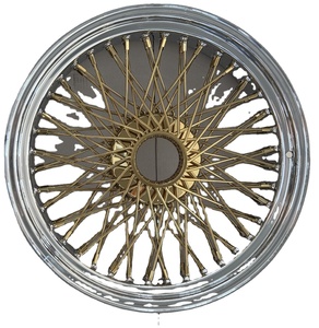 Hotselling 20 inch 80 nói chéo/thẳng ren tất cả vàng trung tâm dây bánh xe - Product Image 2